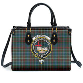 McConnell Tartan Crest Leather Handbag